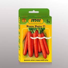 Семена моркови «Марион» F1 на водорастворимой ленте, ТМ SEDOS - 5 м (170 семян)