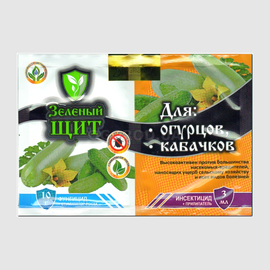 «Зеленый щит для огурцов и кабачков» - инсекто-фунгицид, ТМ «Агромакси» - 10 грамм + 3 мл